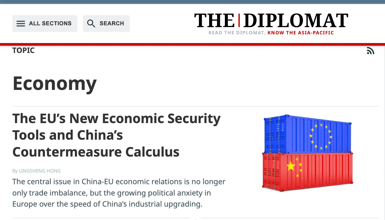 The EU's New Economic Security Tools and China's Countermeasure Calculus