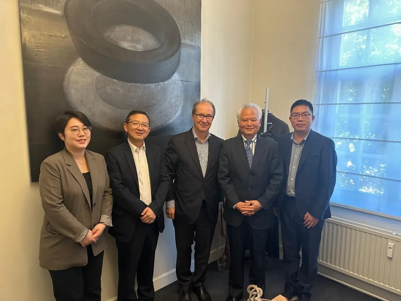 Meeting of the HuaYang delegation and Li Yang with Bernard Dewit, Chairman of BCECC, September 2025