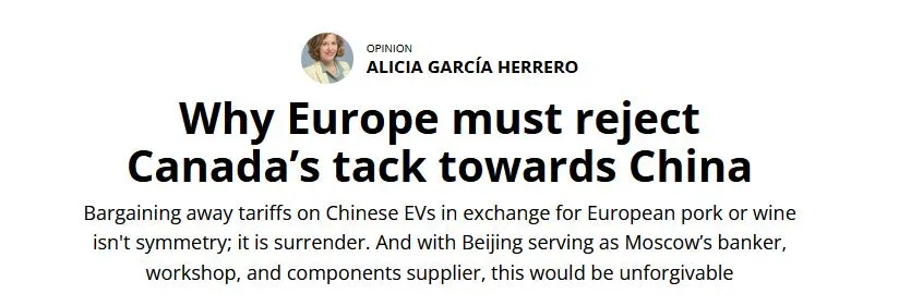 Why Europe must reject Canada’s tack towards China