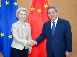 Von der Leyen and Li Qiang meeting