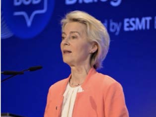European Commission President Ursula von der Leyen speaking