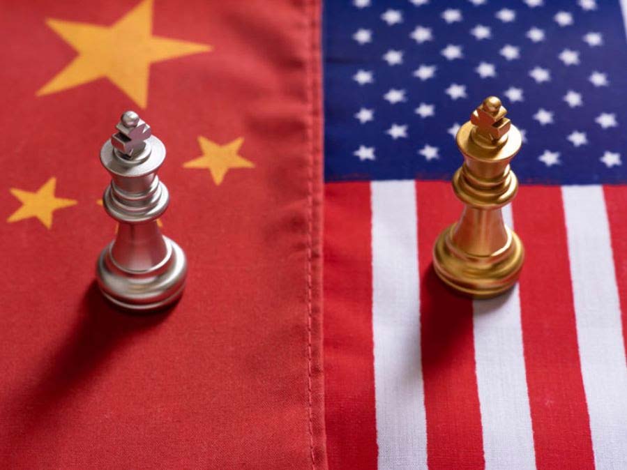 China US trade conflict chess