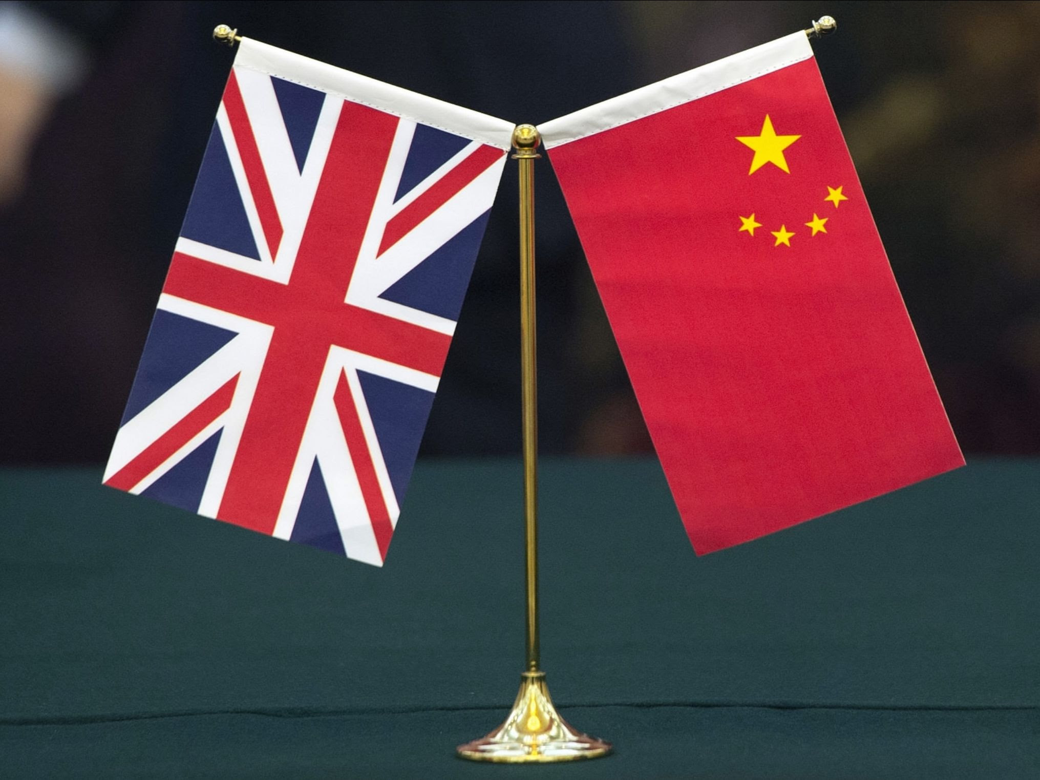 UK and China flags