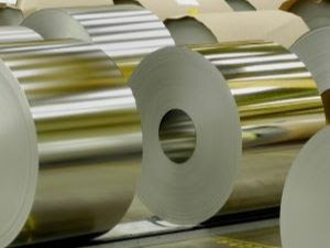 Rolls of tinplate metal