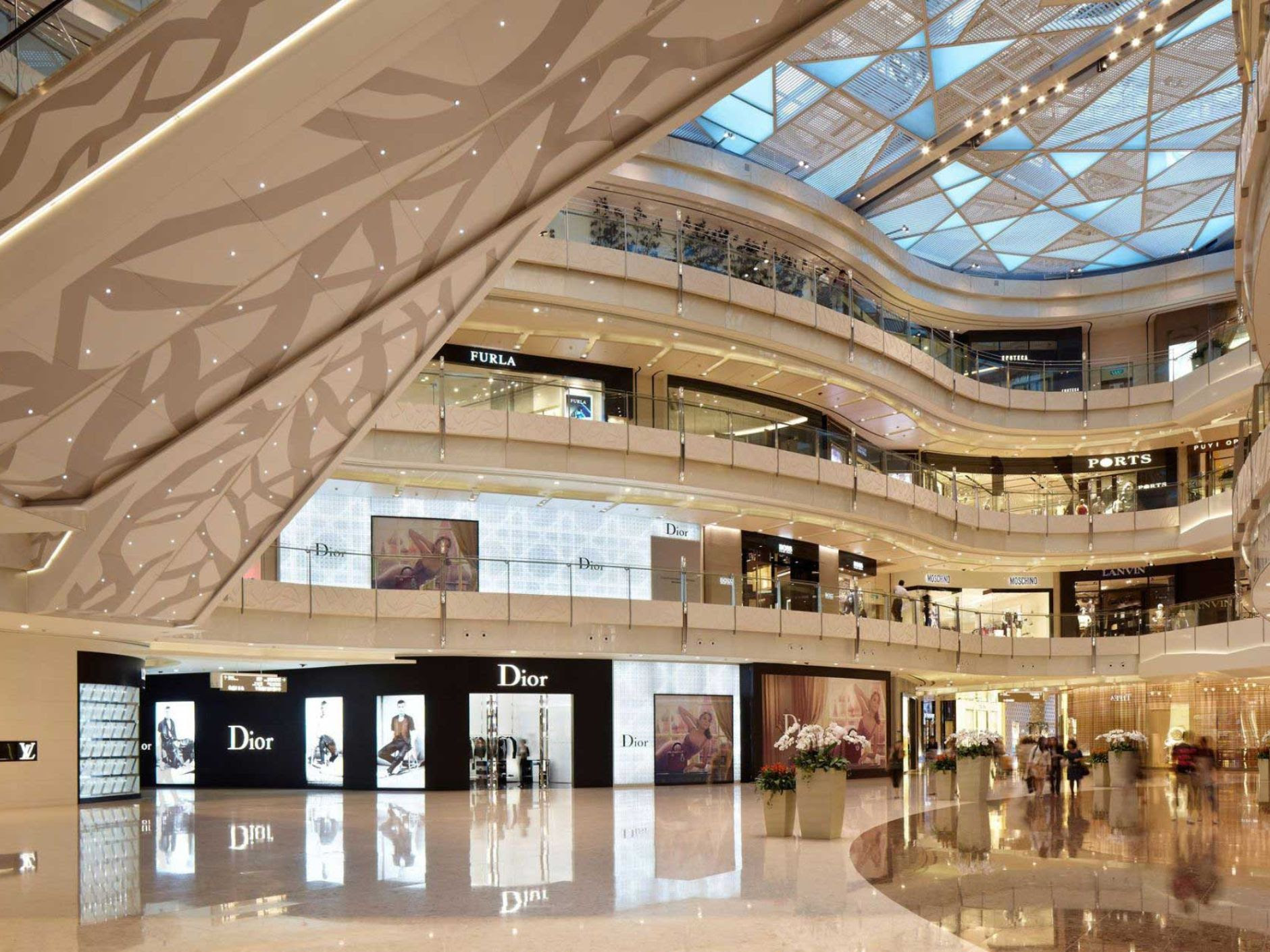 Luxury mall interior in China