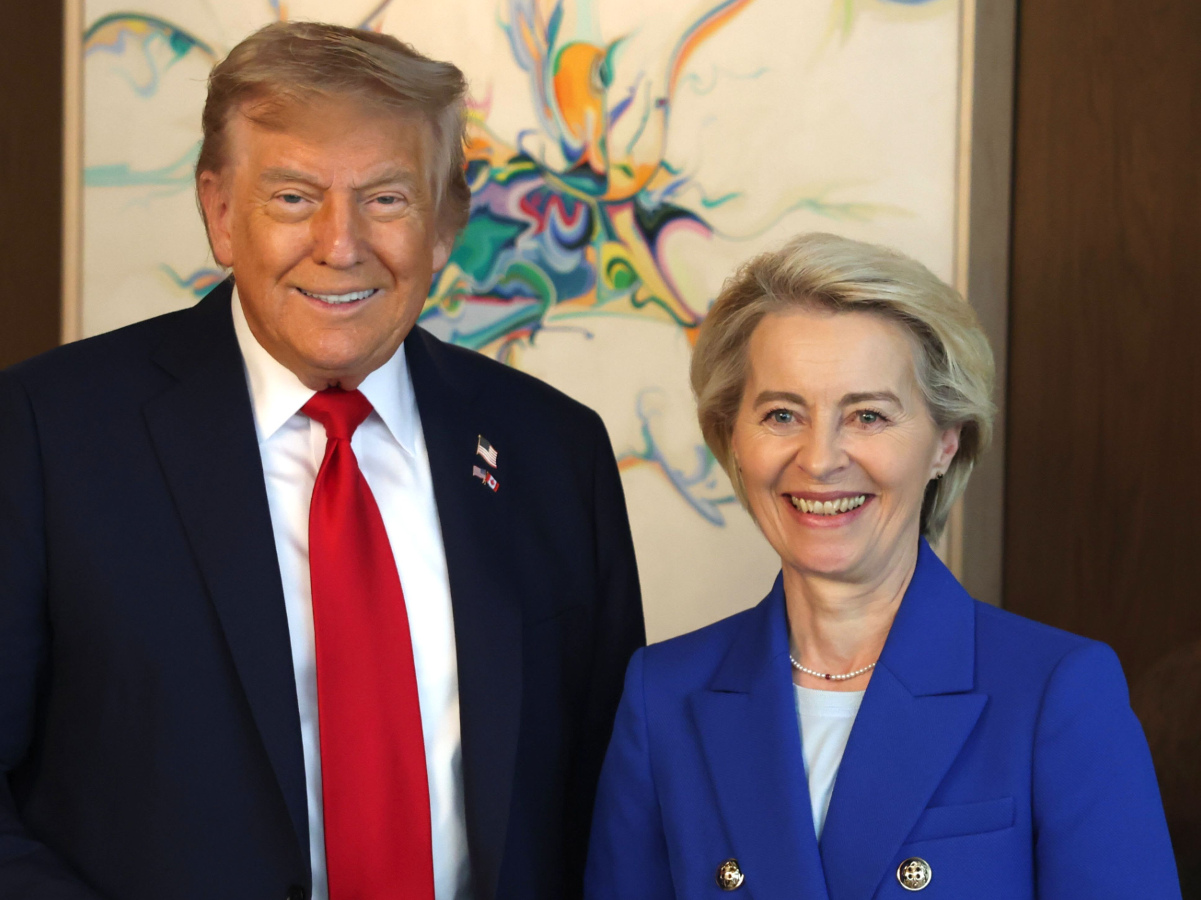 Trump and von der Leyen