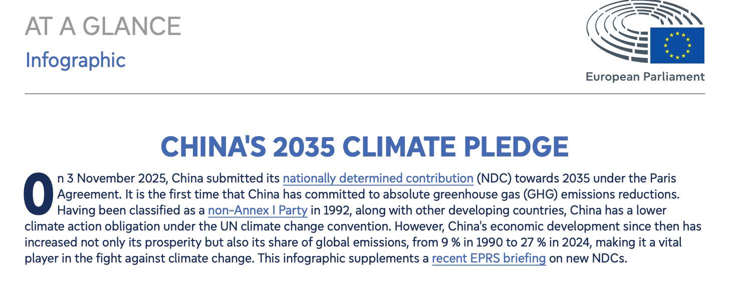 China climate pledge document