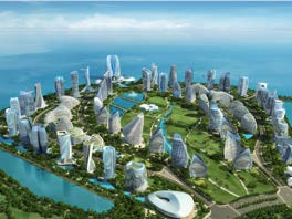 Hainan retail tourism aerial view