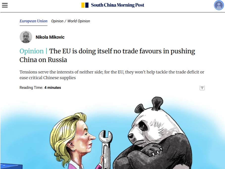 EU-China-Russia opinion