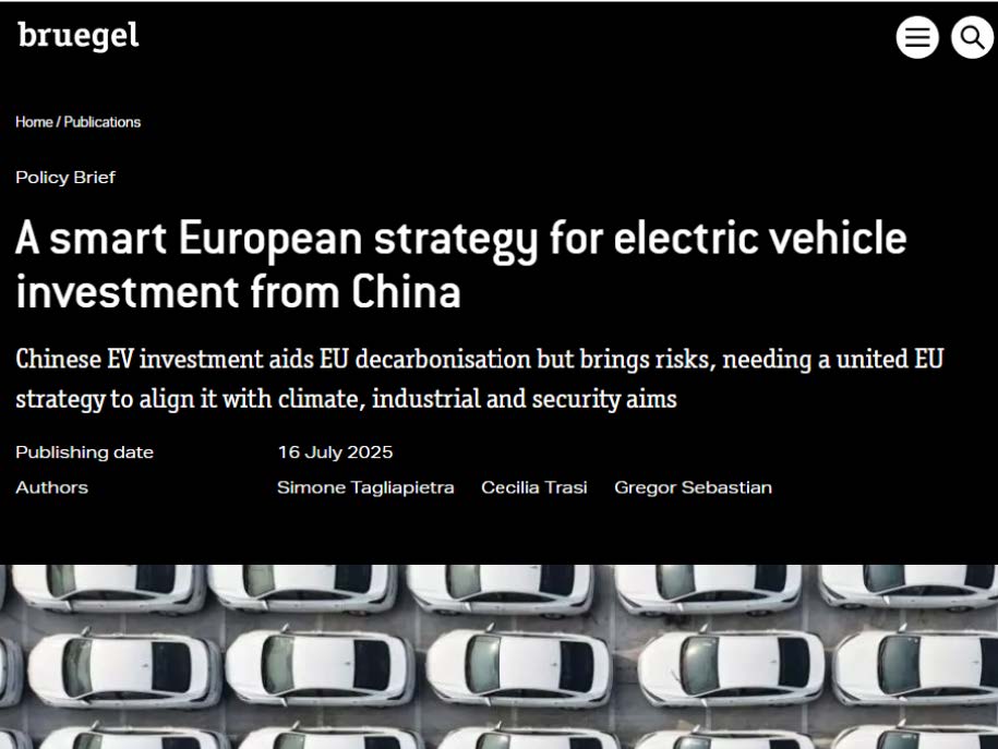 Bruegel EV policy brief