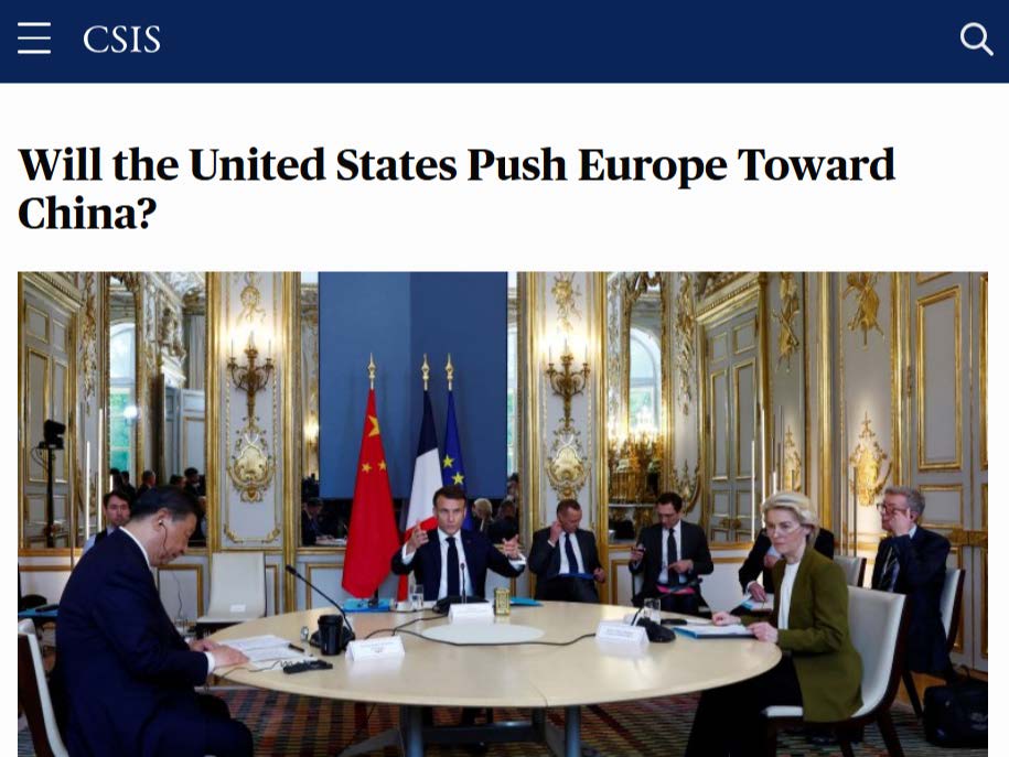 CSIS EU-China commentary