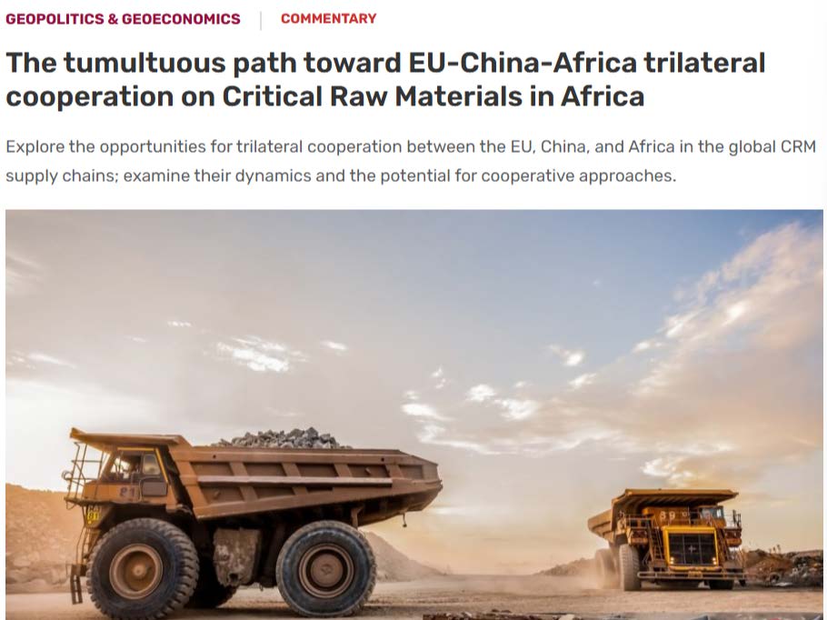 Mining trucks in Africa