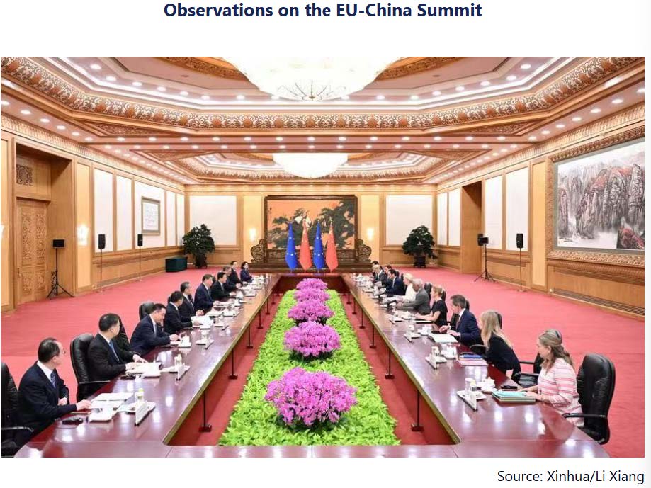 Observations on the EU–China Summit