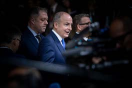 Irish Prime Minister Micheal Martin meeting with Chinese officials