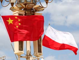China and Poland flags