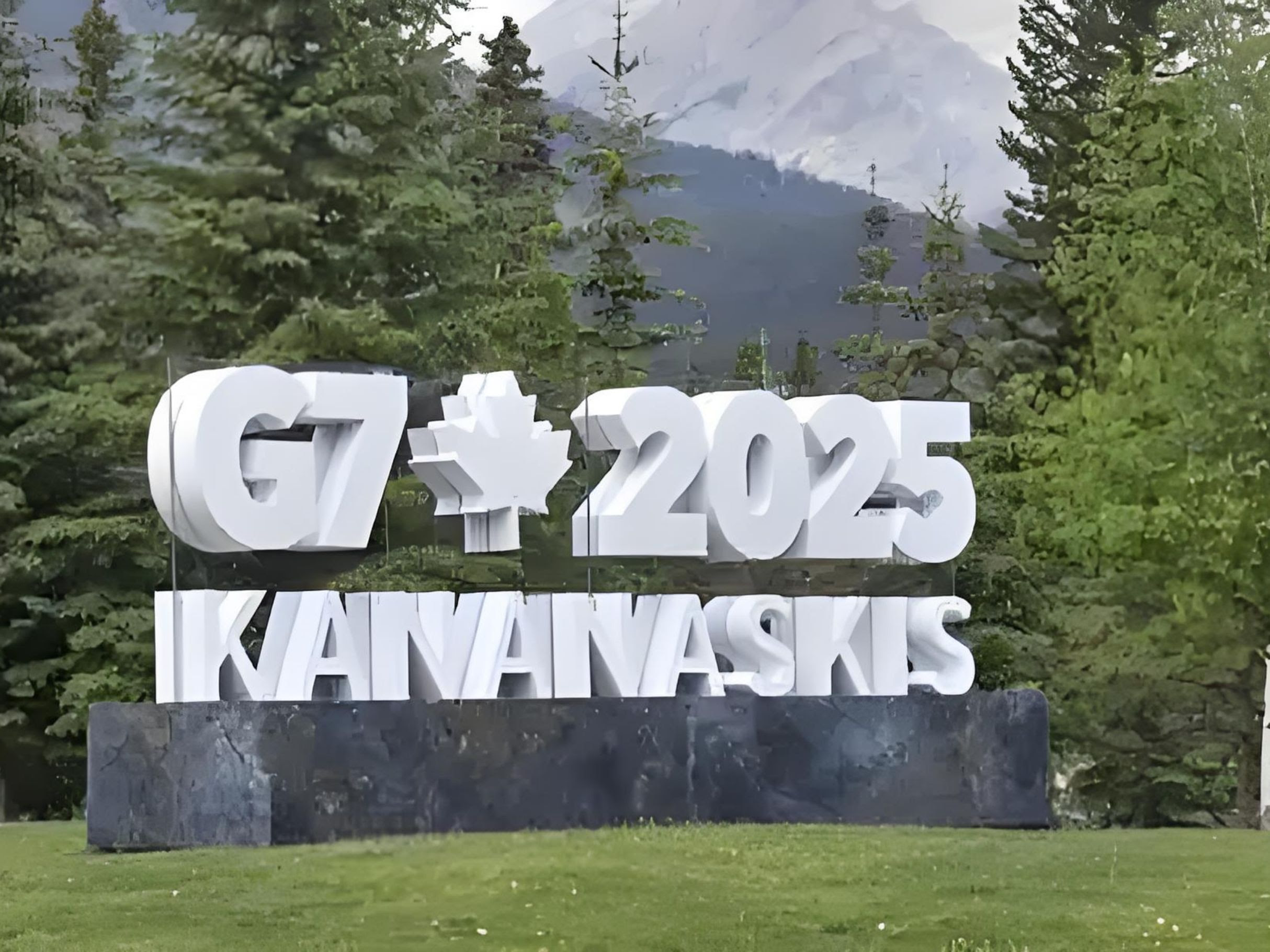 G7 2025 Kananaskis sign