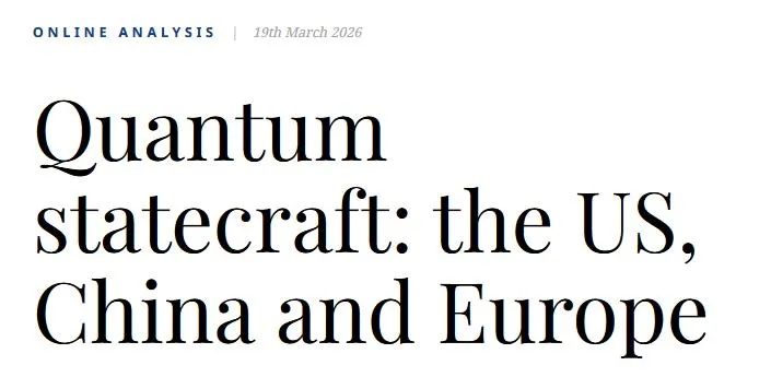 Quantum statecraft: the US, China and Europe