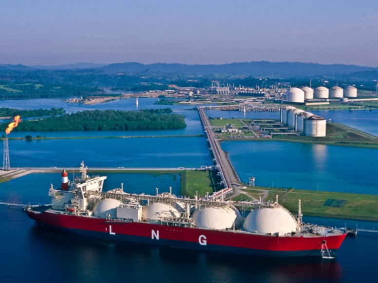 LNG tanker at sea