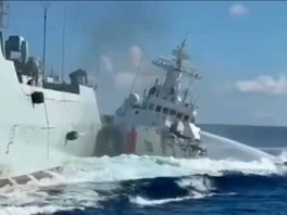 Collisions near Scarborough Shoal